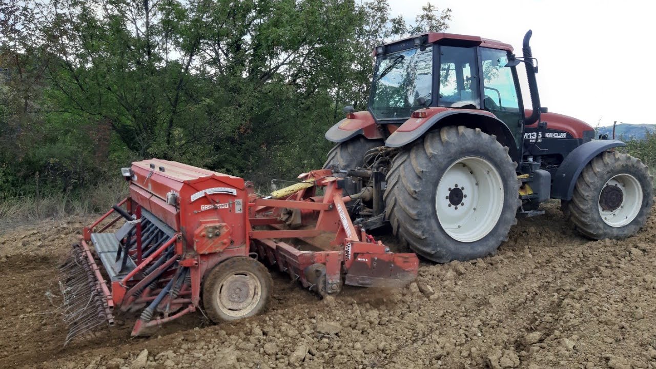 SEMINA LOIETTO 2K19 🌾 | NEW HOLLAND M135 - Combinata 3 metri LELYTERRA 300/15 + GASPARDO M300