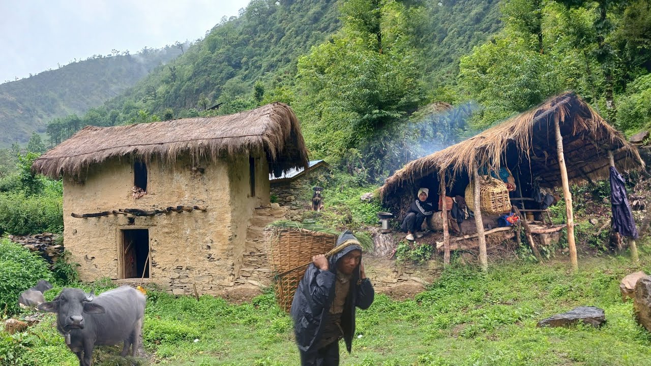 Best Nepali Mountain Village Life in Nepal | Very Relaxing Life of Himalayan Village |Nepali Village
