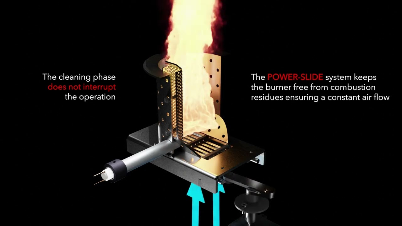 EN Self-cleaning brazier for pellet boilers