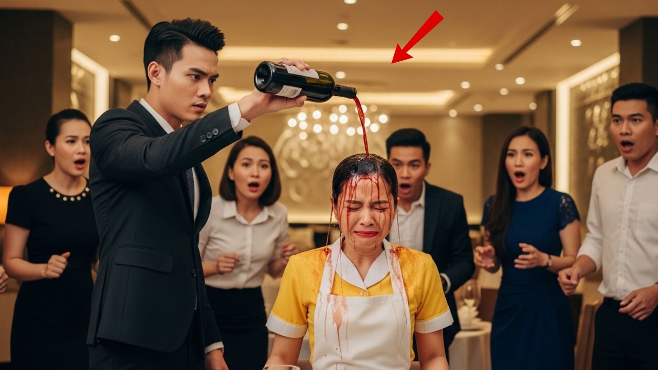 Khinh Thường Cô Lao Công, Nam Tỷ Phú Đổ Rượu Lên Đầu, 5 Phút Sau Cô Lộ Thân Phận Chủ Tịch Nhà Hàng