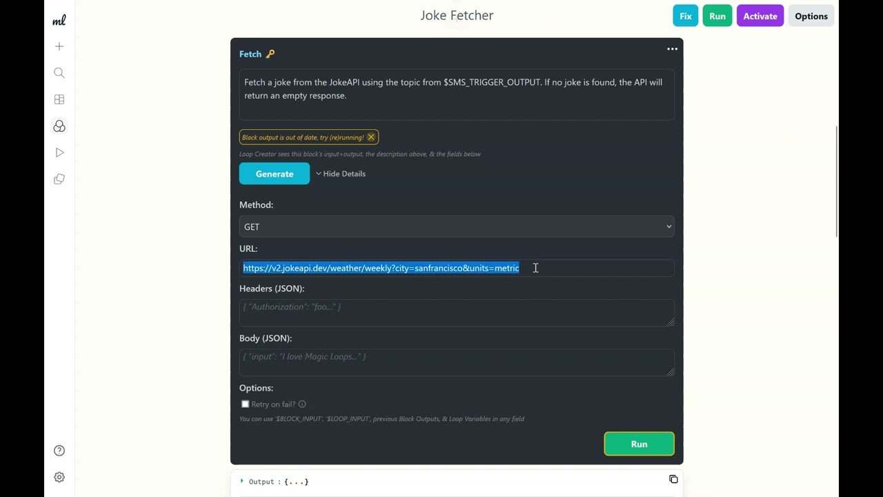 Build an Application that Sends You Jokes with Magic Loops