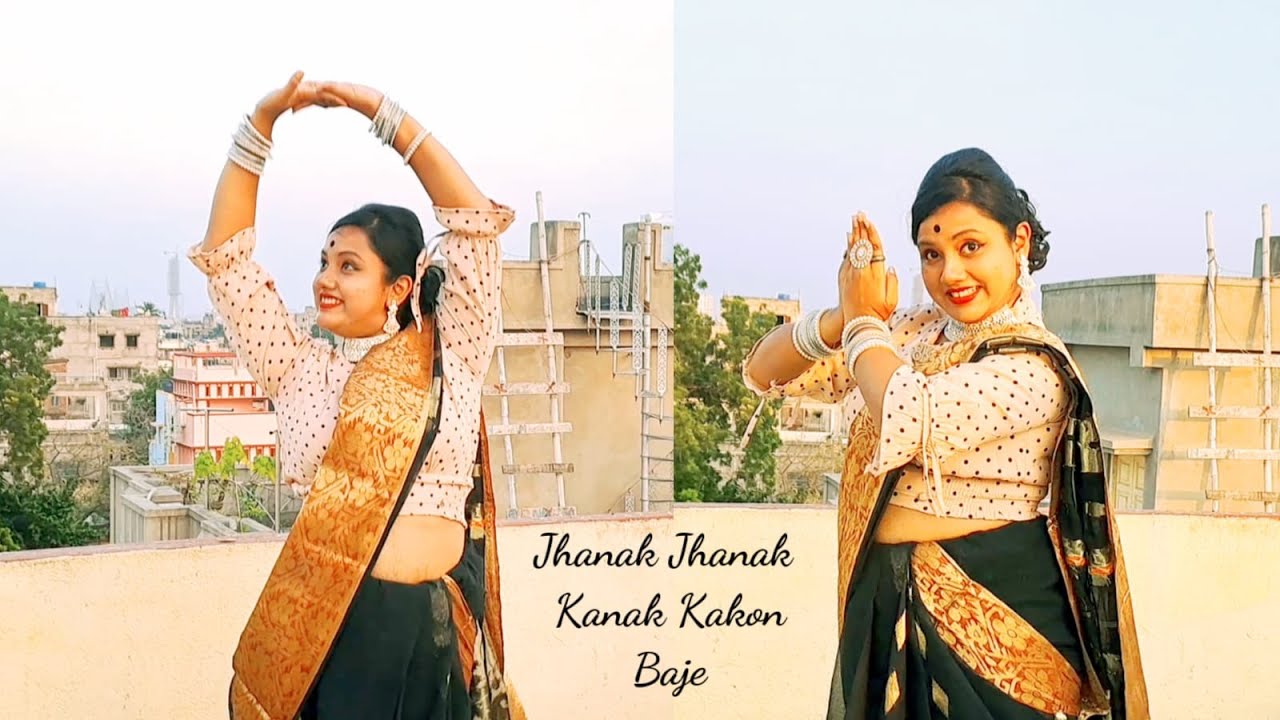Jhanak Jhanak Kanak Kakan Baje Dance | Indrani | Geeta Dutt | Bidisha Das | ঝনক ঝনক কনক কাঁকন বাজে ।