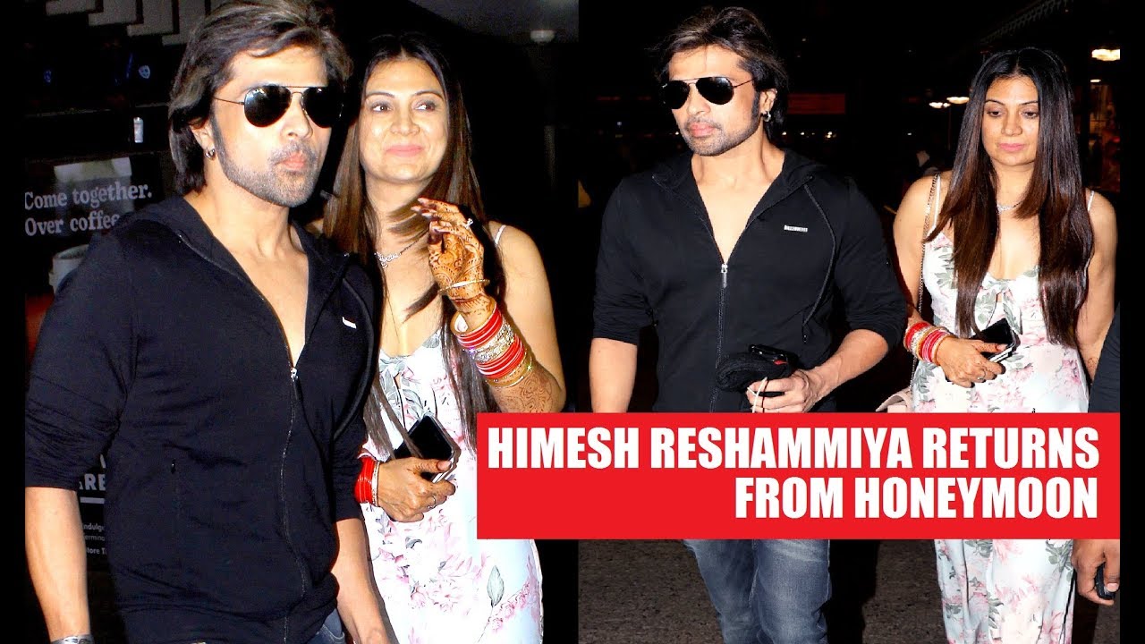 Himesh Reshammiya With Wife Sonia Kapoor Returns From Honeymoon