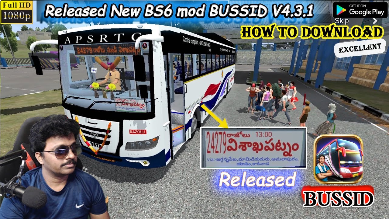 Released How to Download APSRTC TATA and Ashok Leyland Bus Mods 🚌 in Bus Simulator Indonesia Telugu