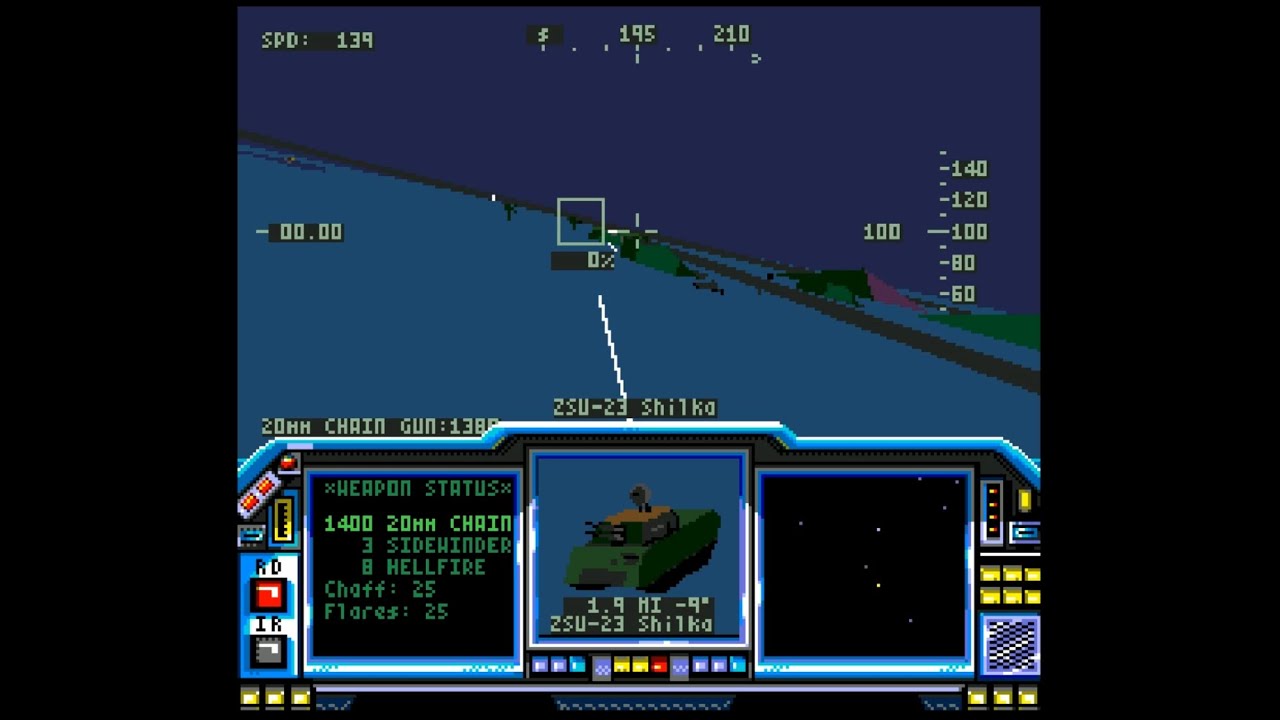 LHX Attack Chopper (Sega Mega Drive / Genesis) Gameplay --Overclocked!
