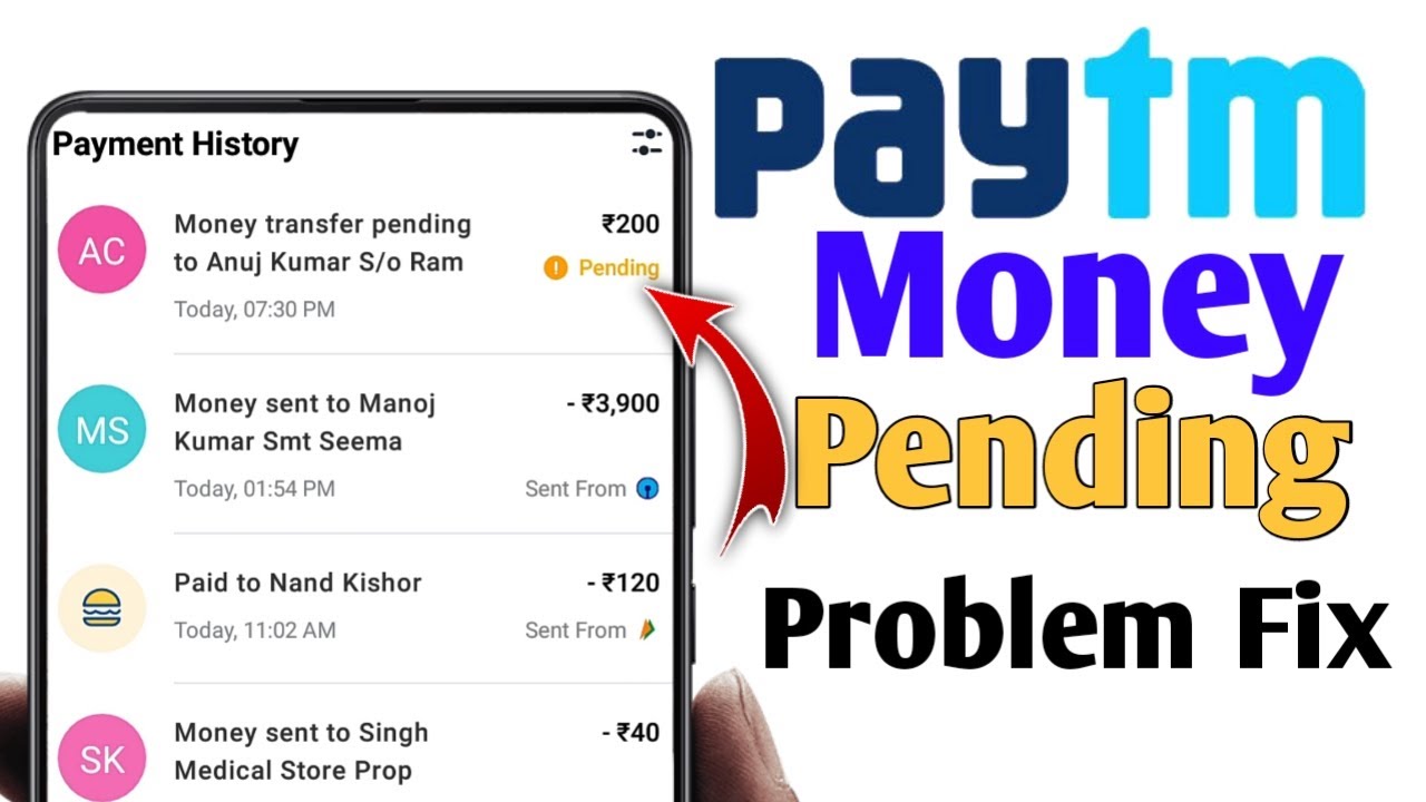 Paytm Payment Pending Problem Fixed | paytm me money pending ki problem kaise sahi kare