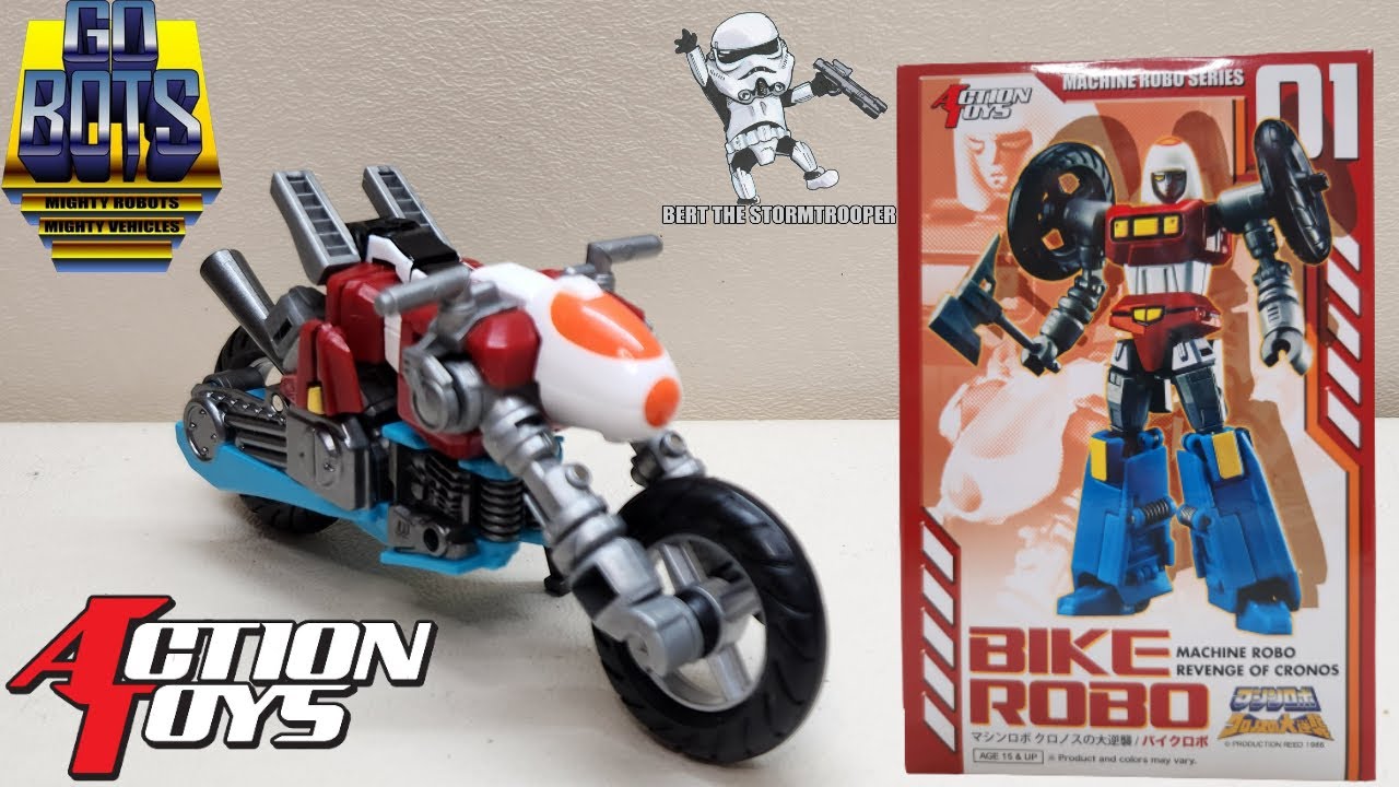 Action Toys Machine Robo BIKE ROBO (CY-KILL) Review! Bert The Stormtrooper Reviews!