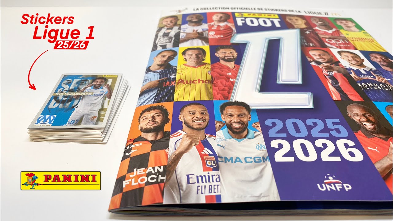 Panini ligue 1 2025/26 stickers de foot