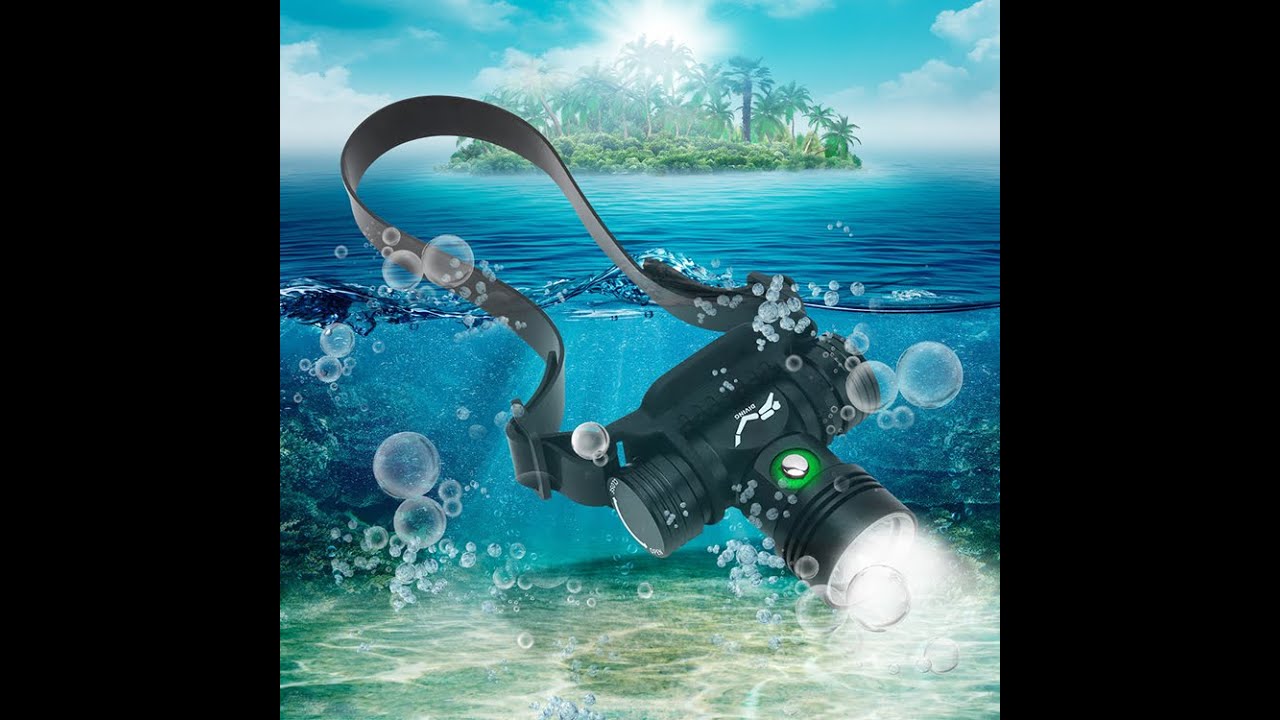 BORUiT YHX-1362 High quality underwater diving LED headlamp flashlight