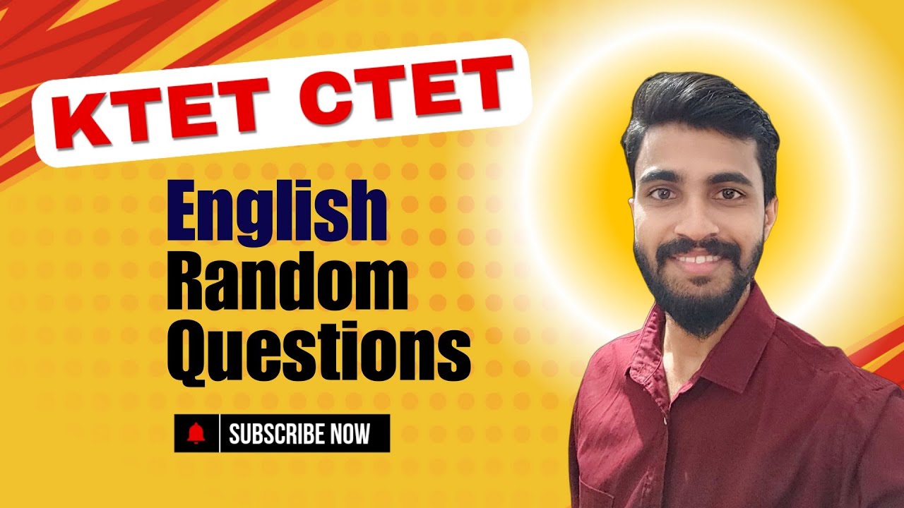 KTET Category 1,2,3,4 /CTET English TOP LEVEL QUESTIONS / LET'S CRACK ENGLISH