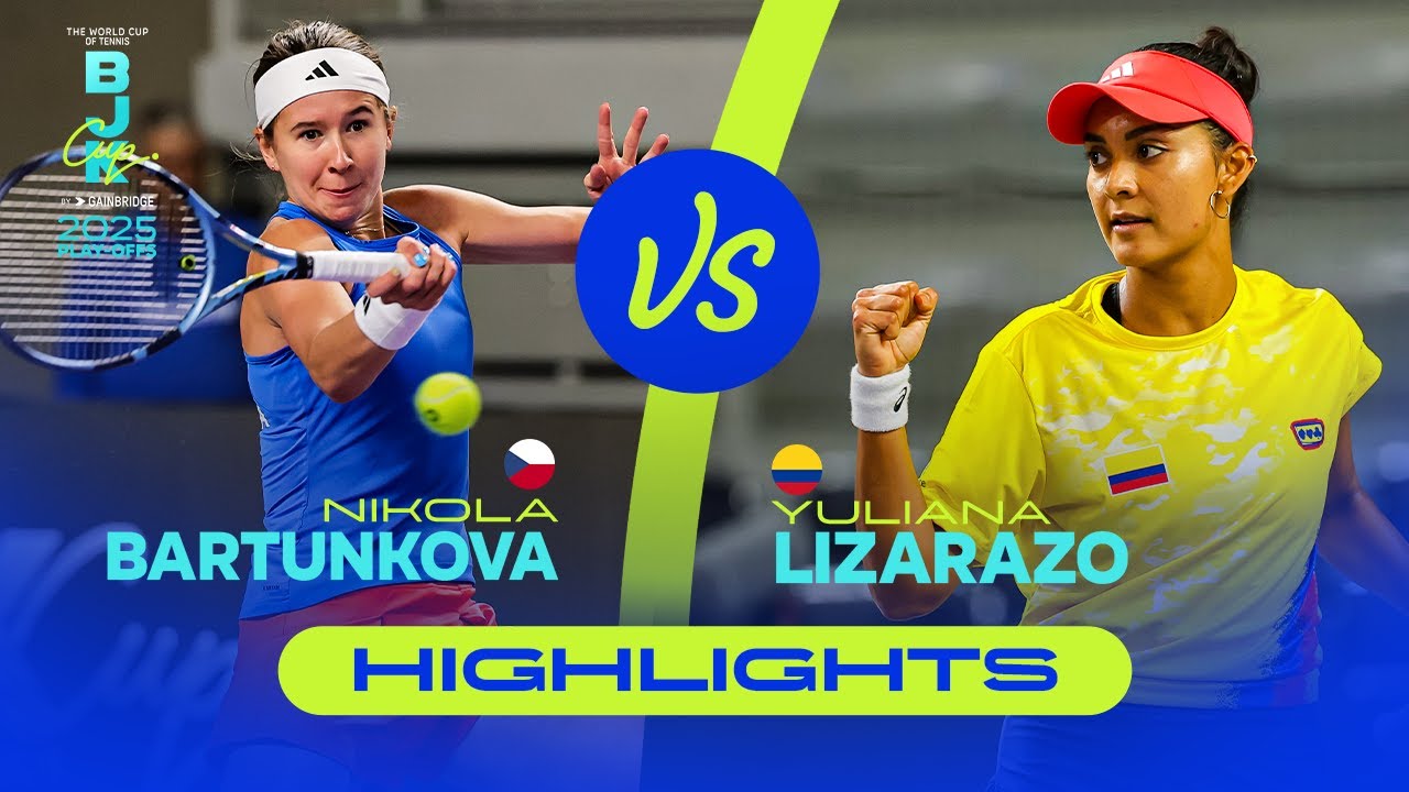 Nikola Bartunkova (CZE) vs Yuliana Lizarazo (COL) | 2025 Billie Jean King Cup Play-offs | Highlights