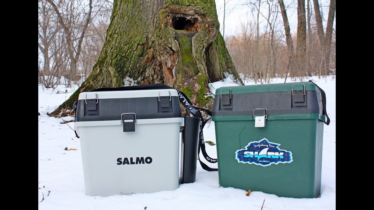 Обзор ящиков для зимней рыбалки Salmo и Golden Catch