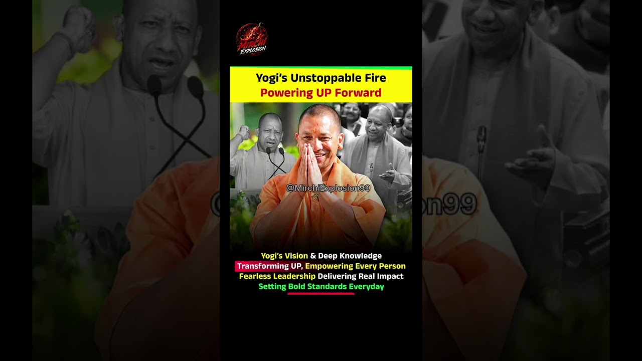 Yogi's Unstoppable Fire Powering UP Forward.🙏🏻🔥#up #viral #cmyogi