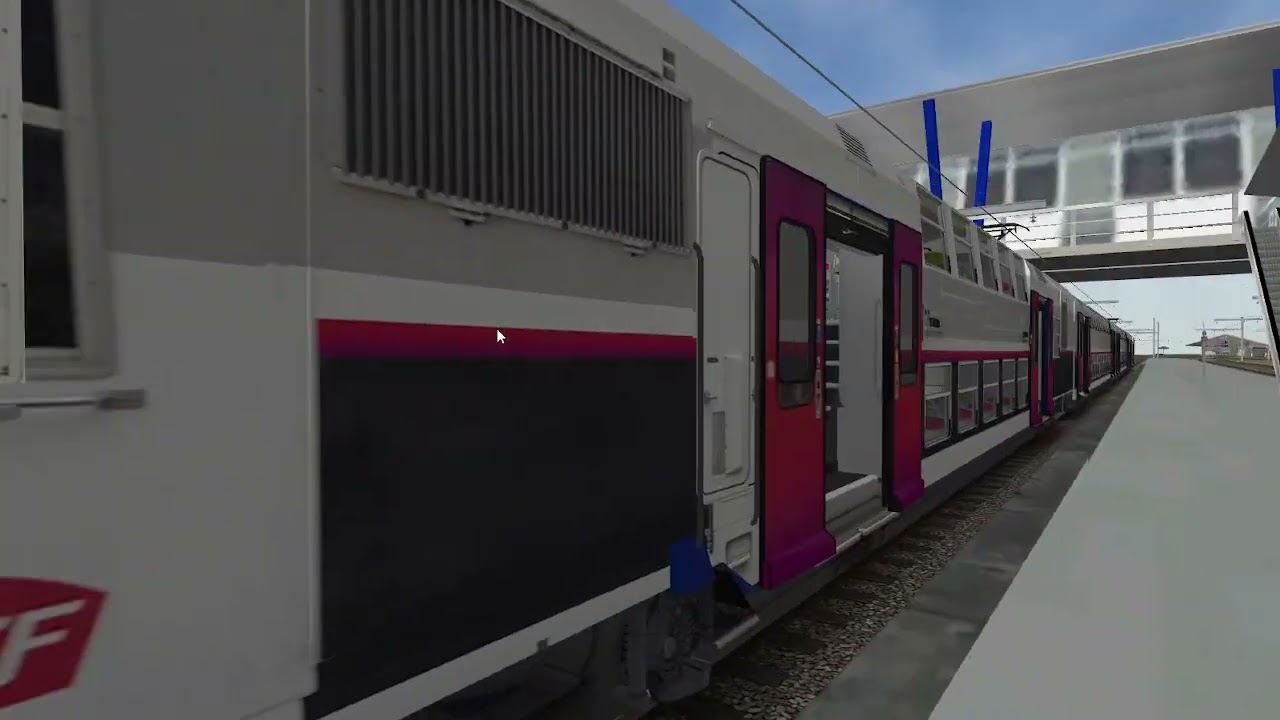 [Gaming] Open Rails | RER C : Arriv&eacute;e et d&eacute;part d'une UM Z20900 IDFM + Z20500 Carmillon &agrave; Massy Pal