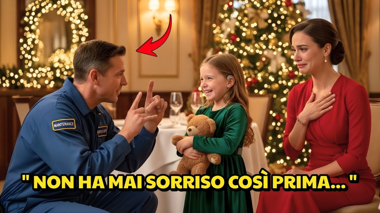 Cena di Natale: una CEO con la figlia sorda — un papà single in LIS le regalò un sorriso