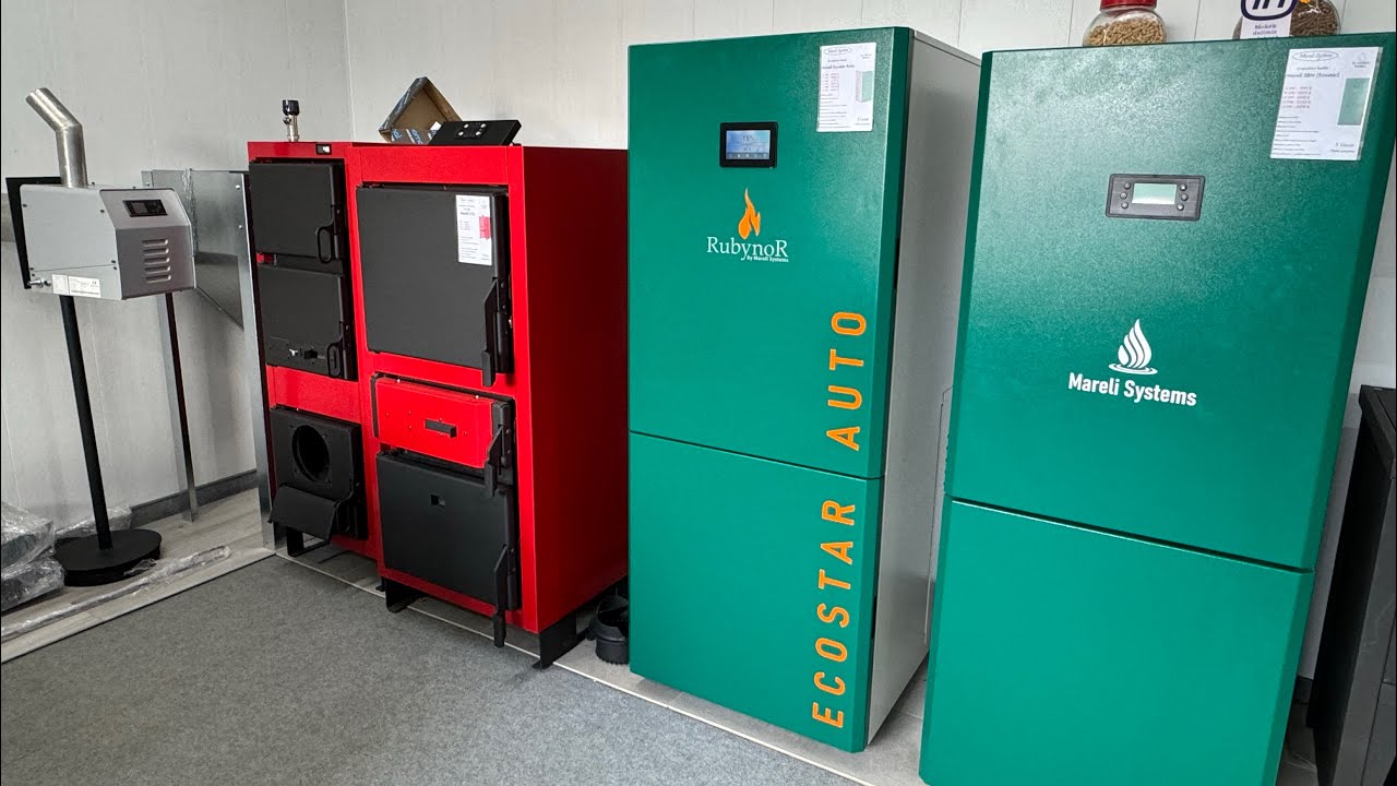 5 klasės granuliniai katilai Mareli Ecostar Auto (Tinka paramai)