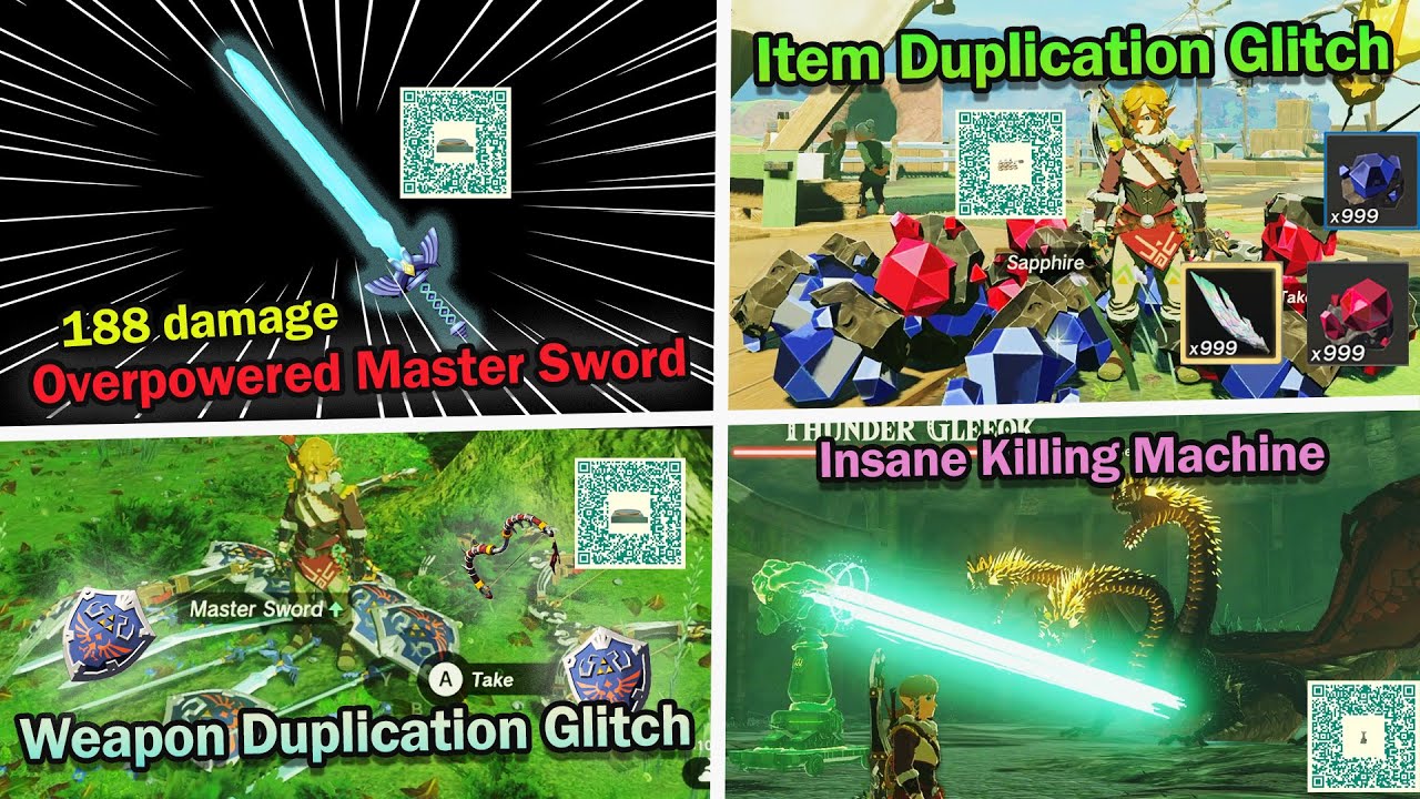 BEST QR codes In Tears of the kingdom: DUPLICATE items, Weapons and Get UNBREKABLE Master Sword
