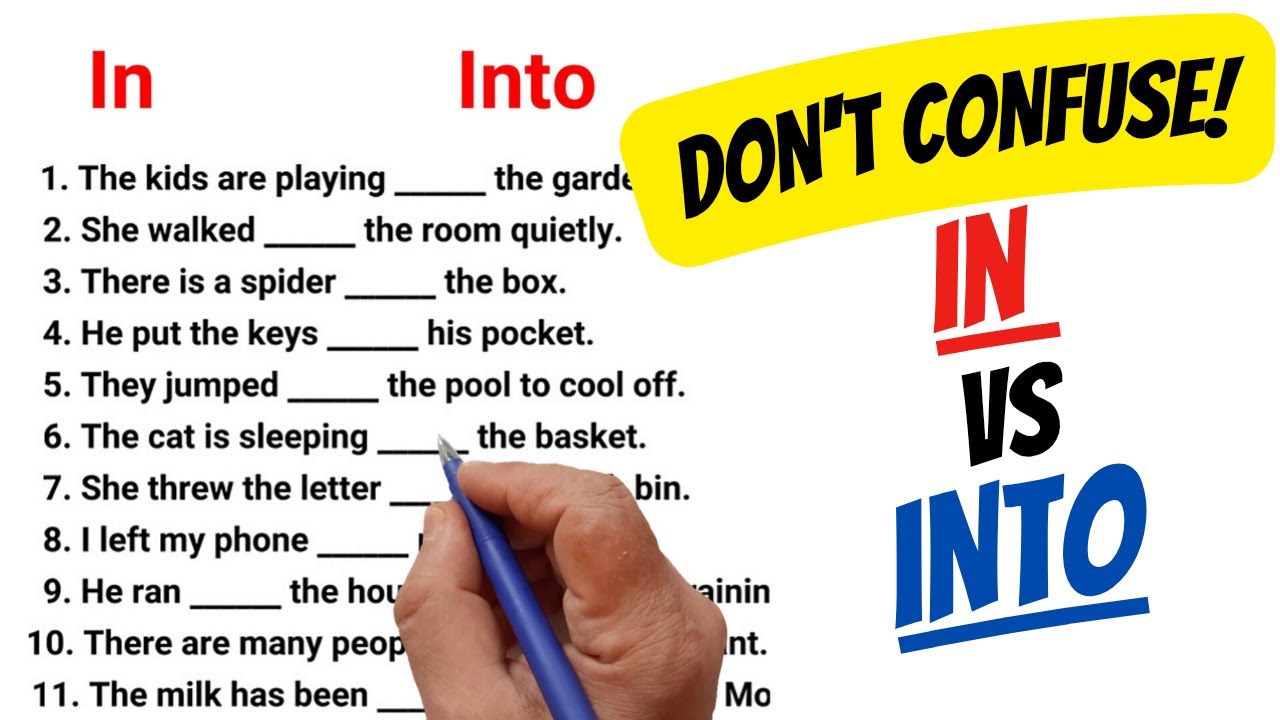 Learn English | In and Into Difference | English Grammar Exercise 📚🔍