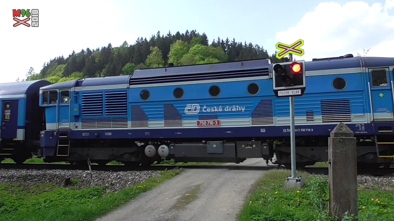 Železniční přejezd Hanušovice #4 [P4263] - 29.4.2018 / Czech railroad crossing