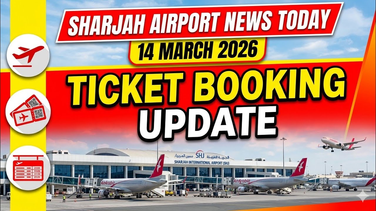Sharjah Airport News Today | March 14, 2026 | Ticket Booking & Flight Update Today