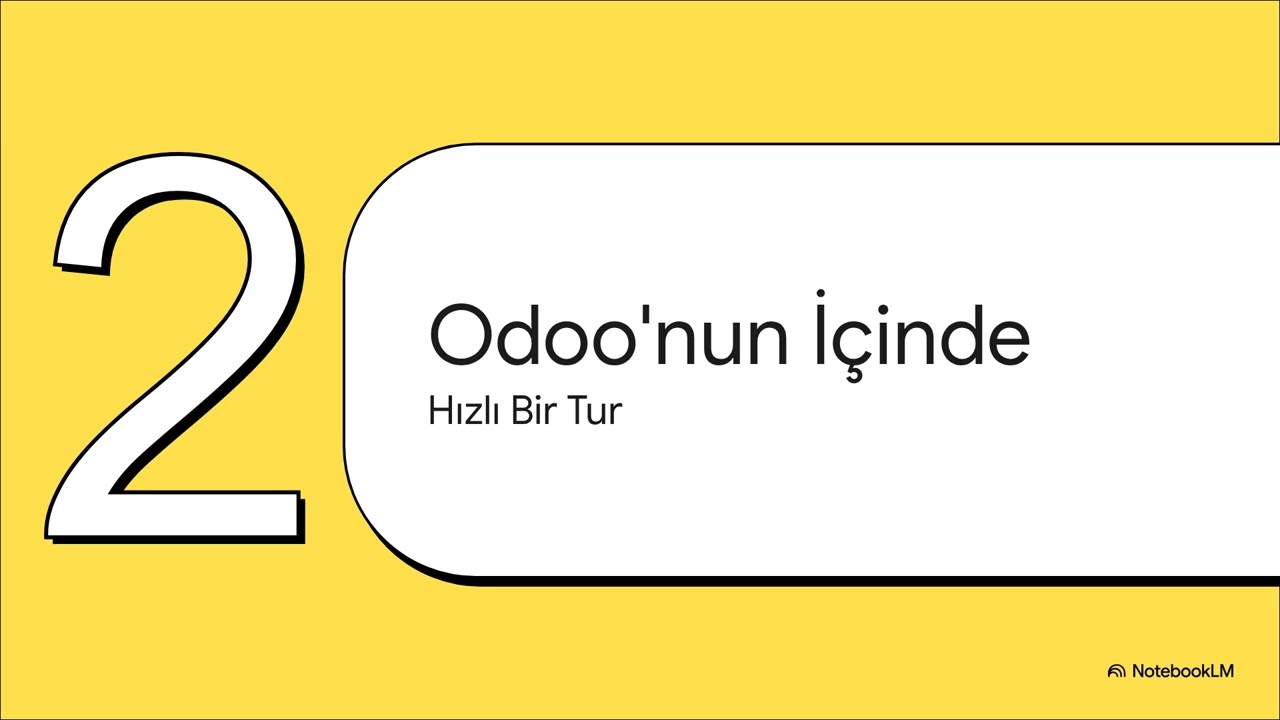 Odoo: Kapsamlı Bir ERP Çözümü @Odoo 