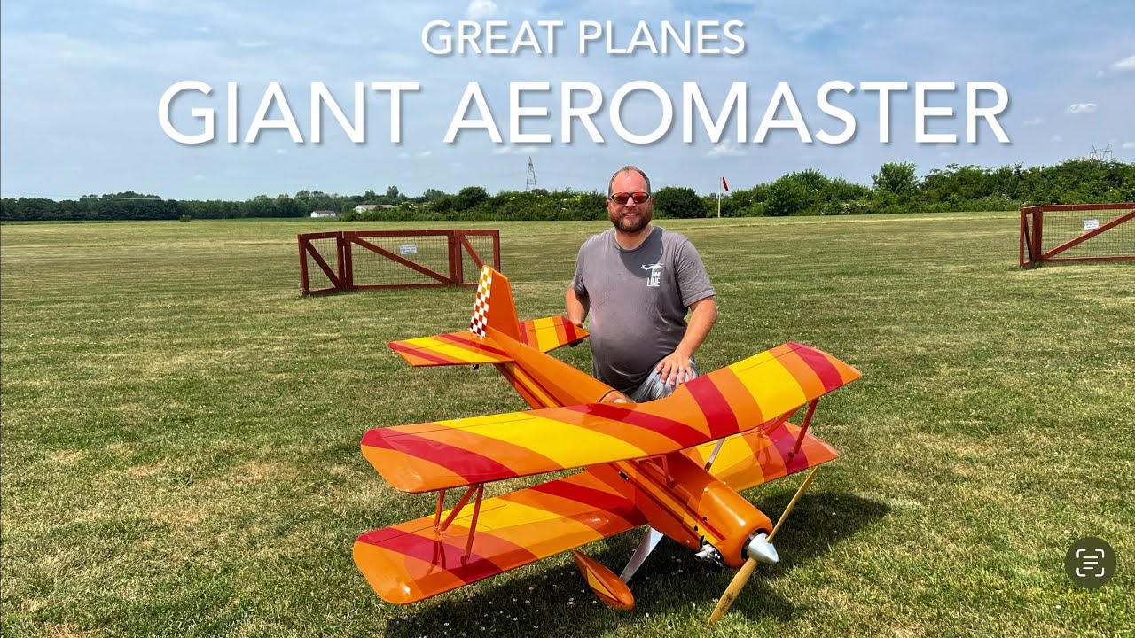 Flying Giant RC Plane- Great Planes Giant Aeromaster Biplane Zenoah G62