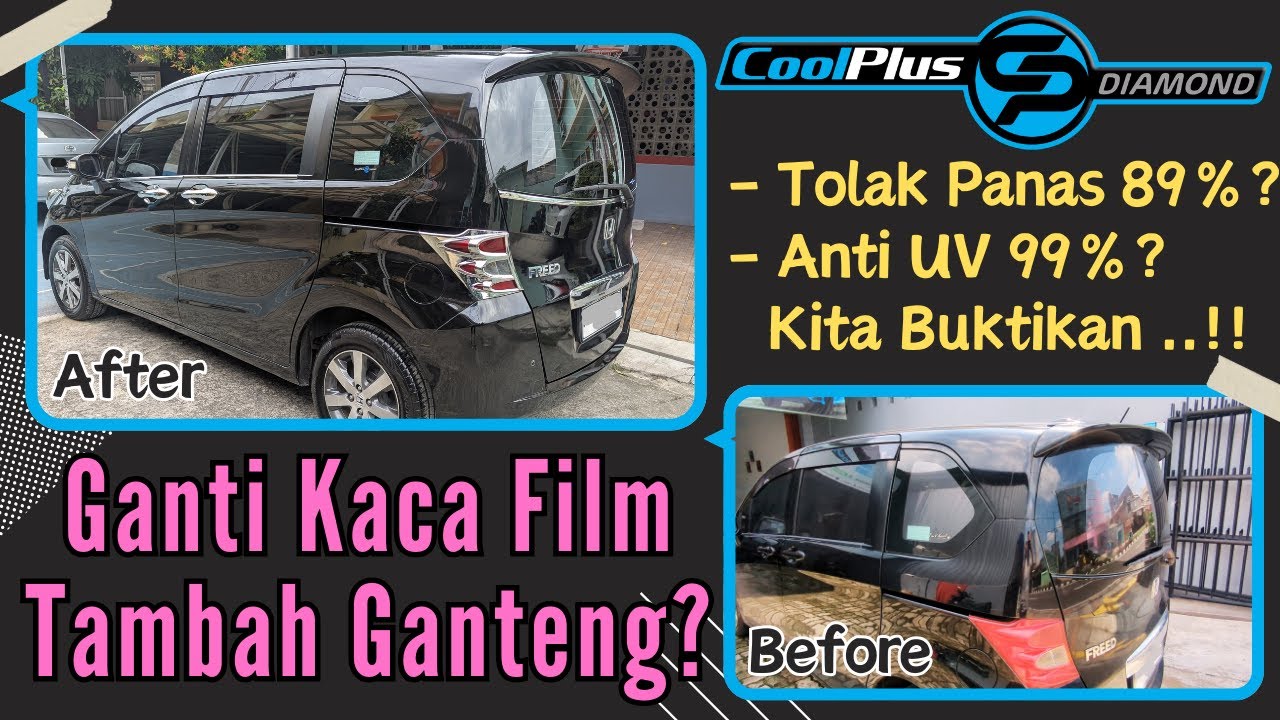 Preview Kaca Film CoolPlus Diamond Series. Mobil Tambah Ganteng, Premium, Adem, Tolak Panas, Anti UV