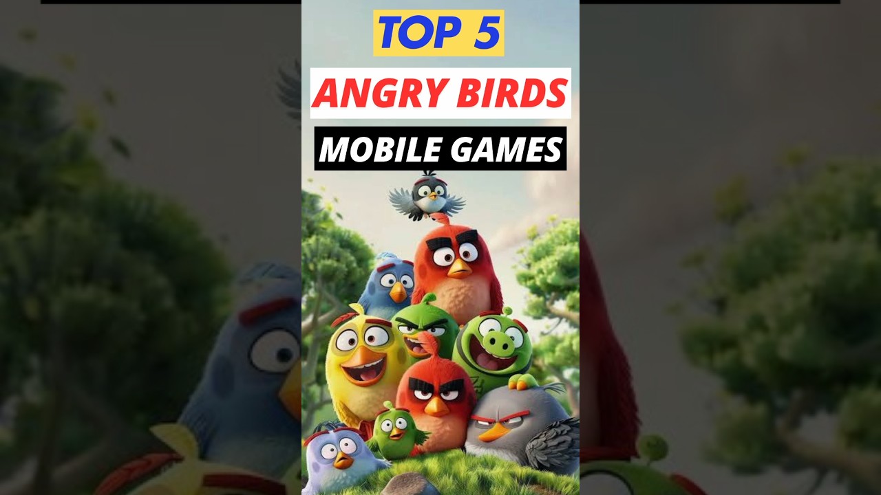 💥TOP 5 MOBILE GAMES for android | angry birds games 🤗 | best offline games for android |#angrybirds