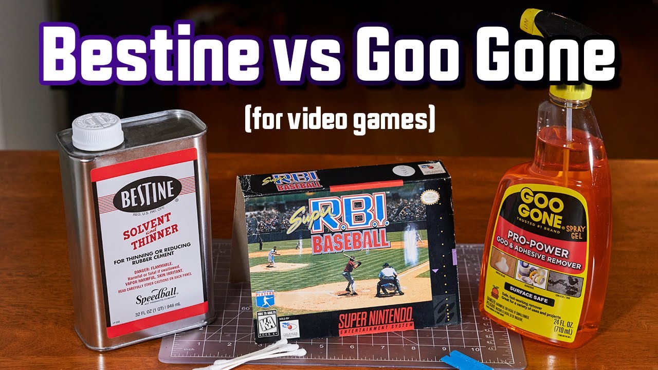 Bestine vs. Goo Gone (for video games)