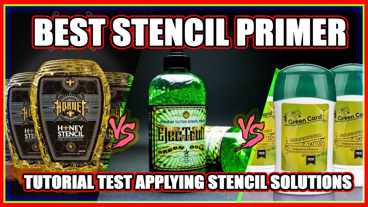 Best STENCIL Solution WIPE TEST: HORNET Stencil Honey VS Electrum VS Green Card Primer Tutorial