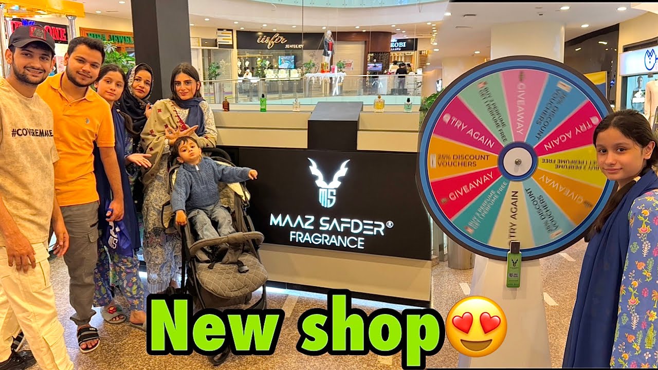 Poori family ko new shop visit karwane lekar gaya😍 | spin the wheel mai kon jeeta😂