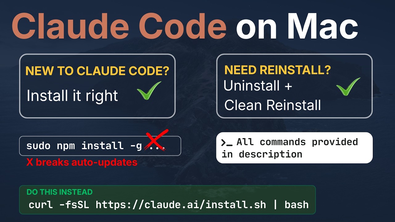 Installing Claude Code the right way on Mac