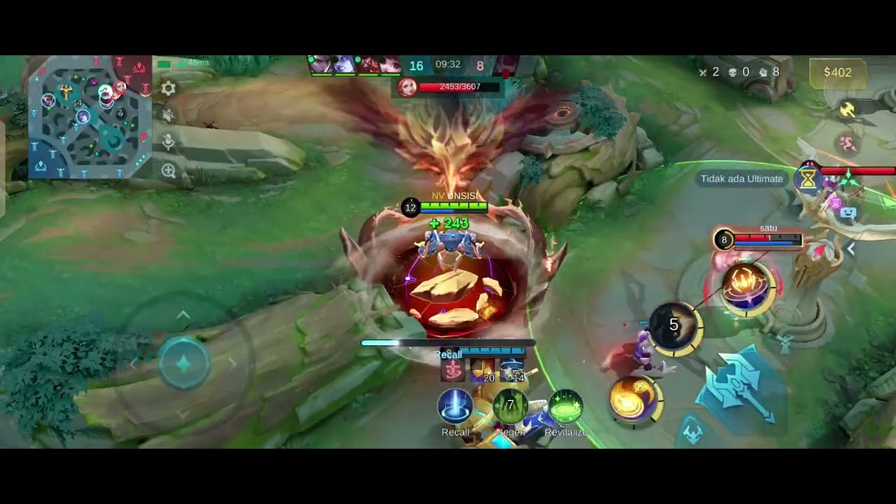 Uranus MVP, kasi pusing Ruby langsung potong land di dekat base musuh supaya cepat naik level!!