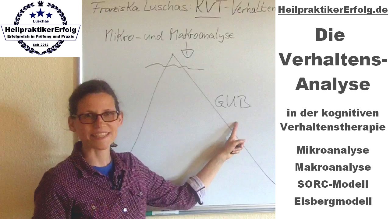 Verhaltensanalyse (SORC Schema) in der Verhaltenstherapie für Heilpraktiker Psychotherapie