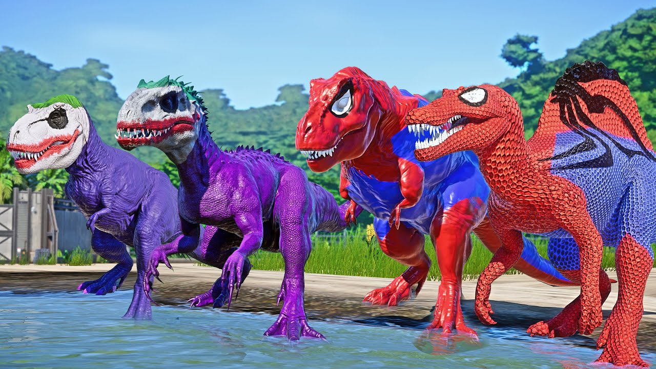 ALL RED SPIDER-MAN vs ALL BAD JOKER | SuperHero PRO Team!