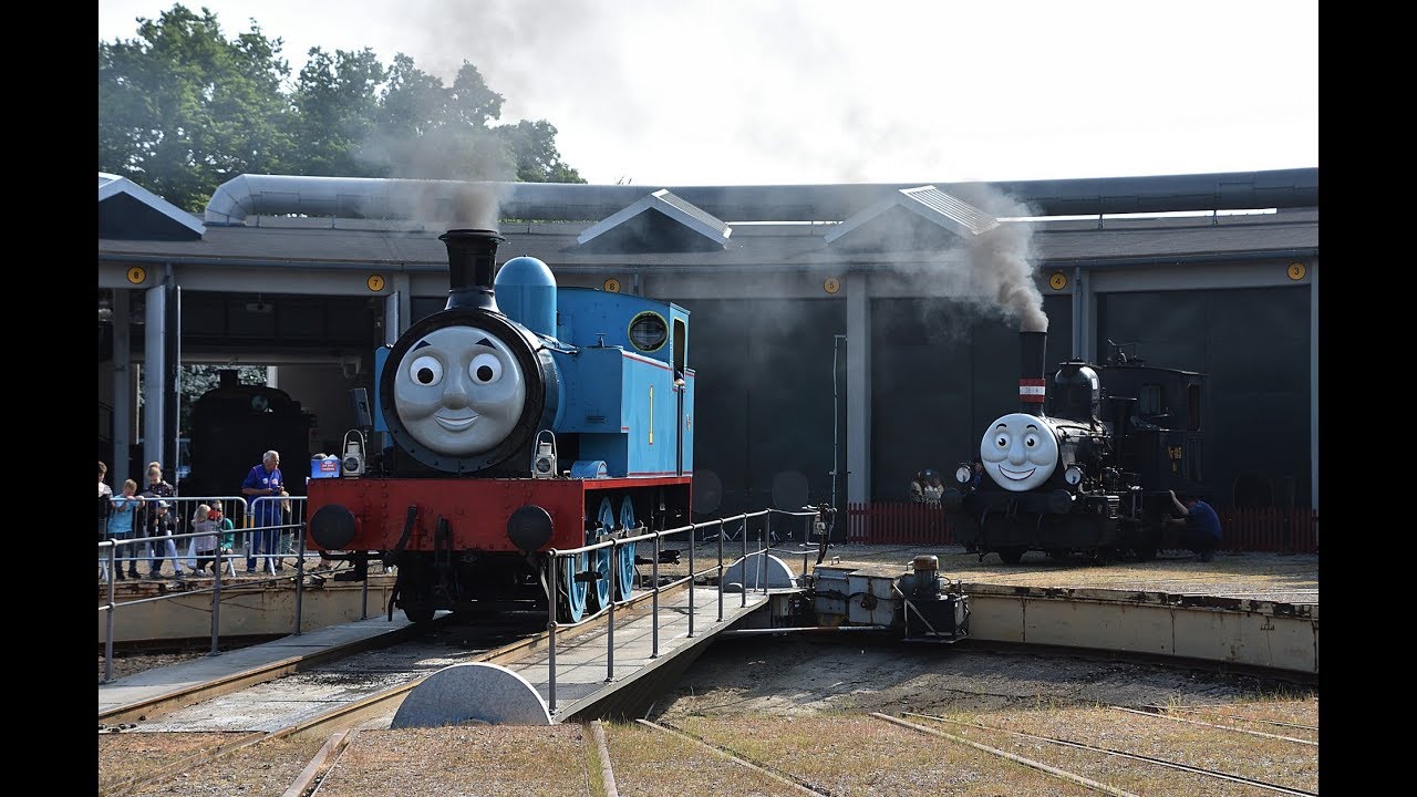 En dag med Thomas Tog på Danmarks Jernbanemuseum 2018
