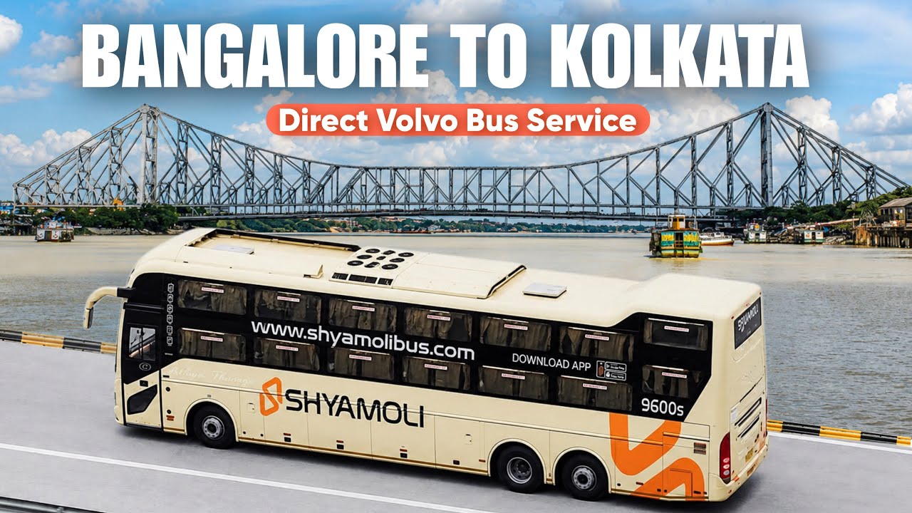 1900 Km Bus Journey | Bangalore To Kolkata In Shyamoli Paribahan Volvo Sleeper Bus 