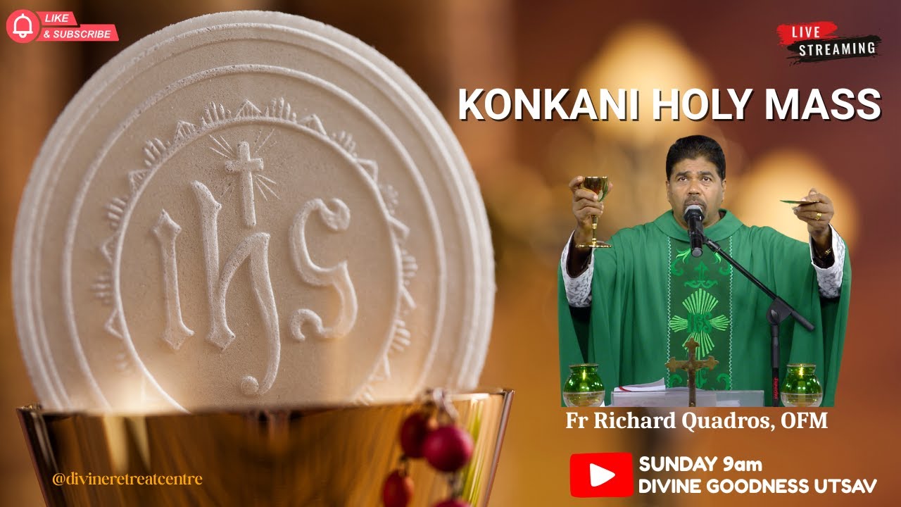 Holy Mass Konkani Live | Fr Richard Quadros, OFM | 25 Jan 26 | Divine Retreat Centre | Divine Utsav