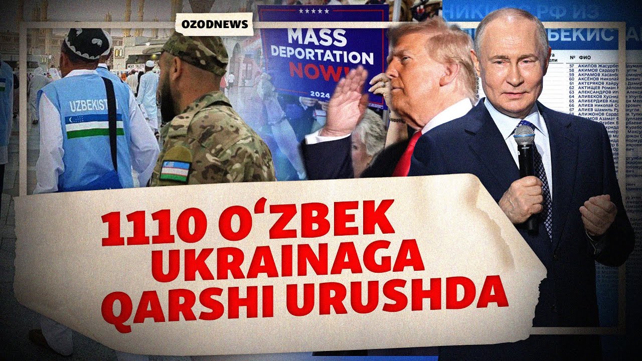 OZODNEWS: AQSH yuzdan ziyod o‘zbekni deport qildi | Ukrainaga bosqin: 1162  - kun