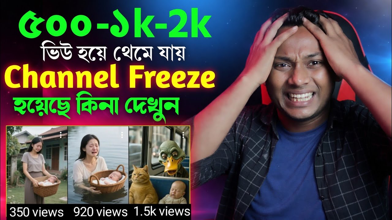 500/1k ভিউ হয়ে থেমে যায় | How to unfreeze Your YouTube channel | YouTube channel freeze problem