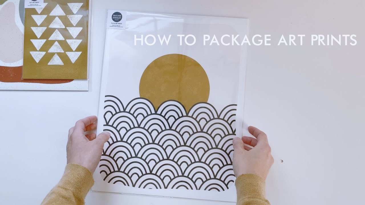 How to Package and Ship Art Prints | Packaging Orders for an Online Shop, Art Business, Etsy Shop