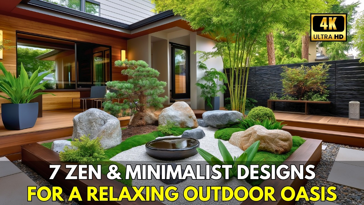 Small Backyard Landscaping Ideas – Part 1:  7 Zen & Minimalist Designs for a Relaxing Outdoor Oasis