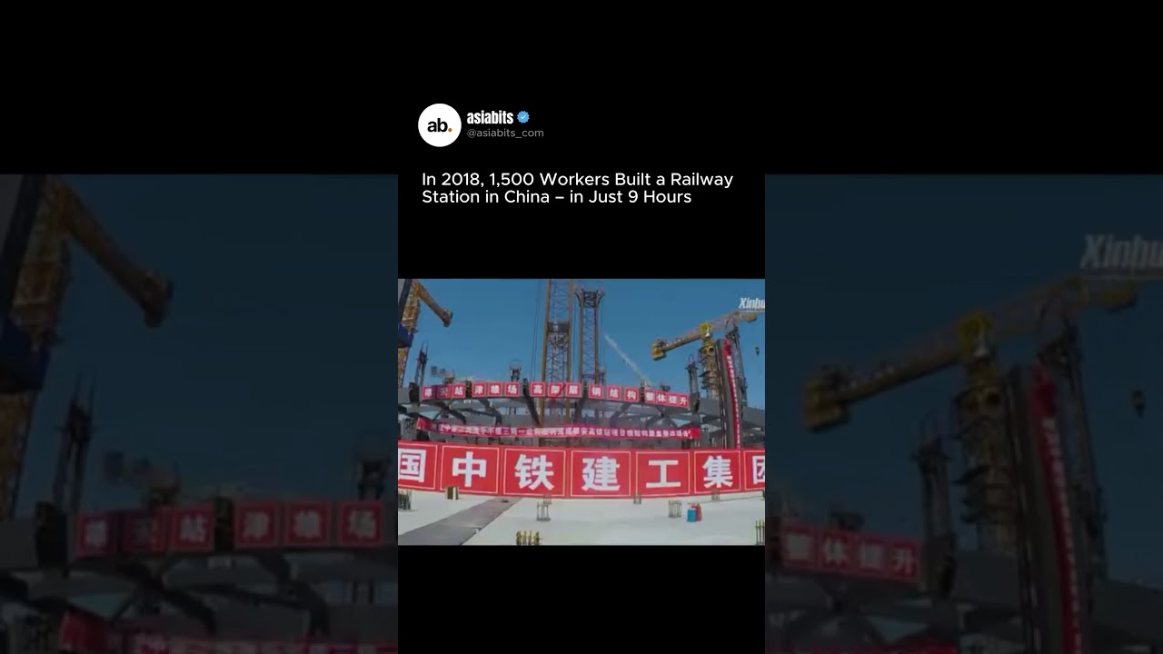 China transformed Longyan Railway Station in Fujian Province in just 9 hours