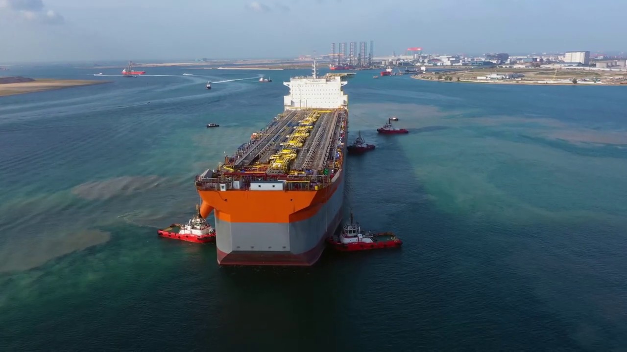 Fast4Ward® hull for Liza Unity FPSO moves into dry-dock