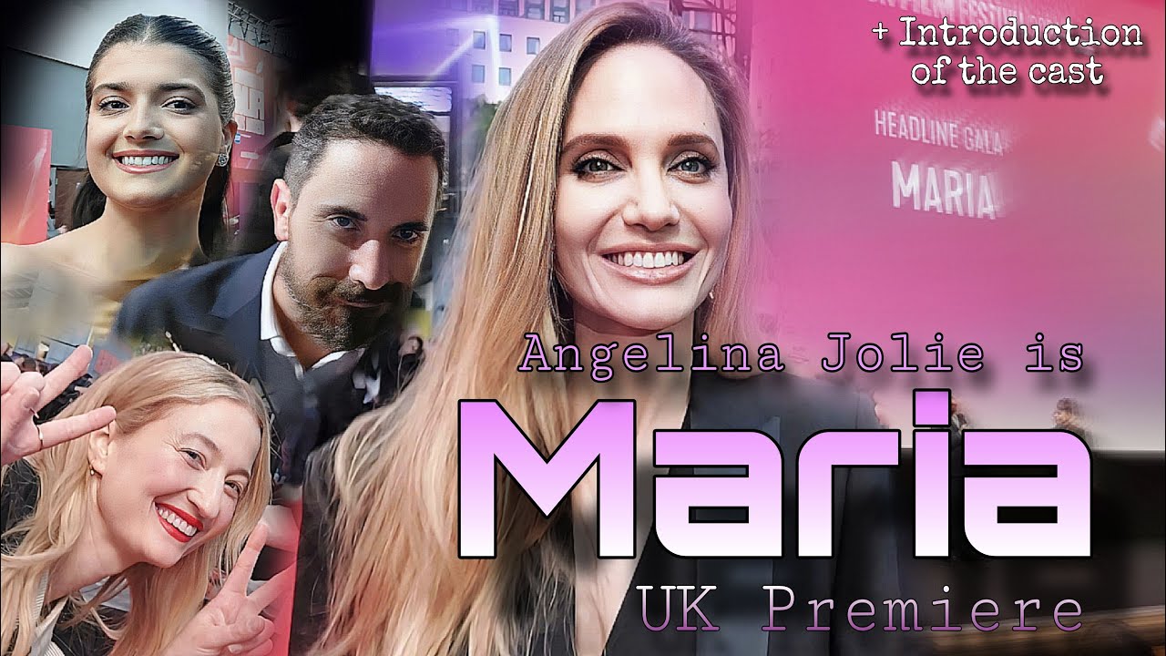 Maria UK Premiere BFI London Film Festival Angelina Jolie signing autographs Interview Gala Callas
