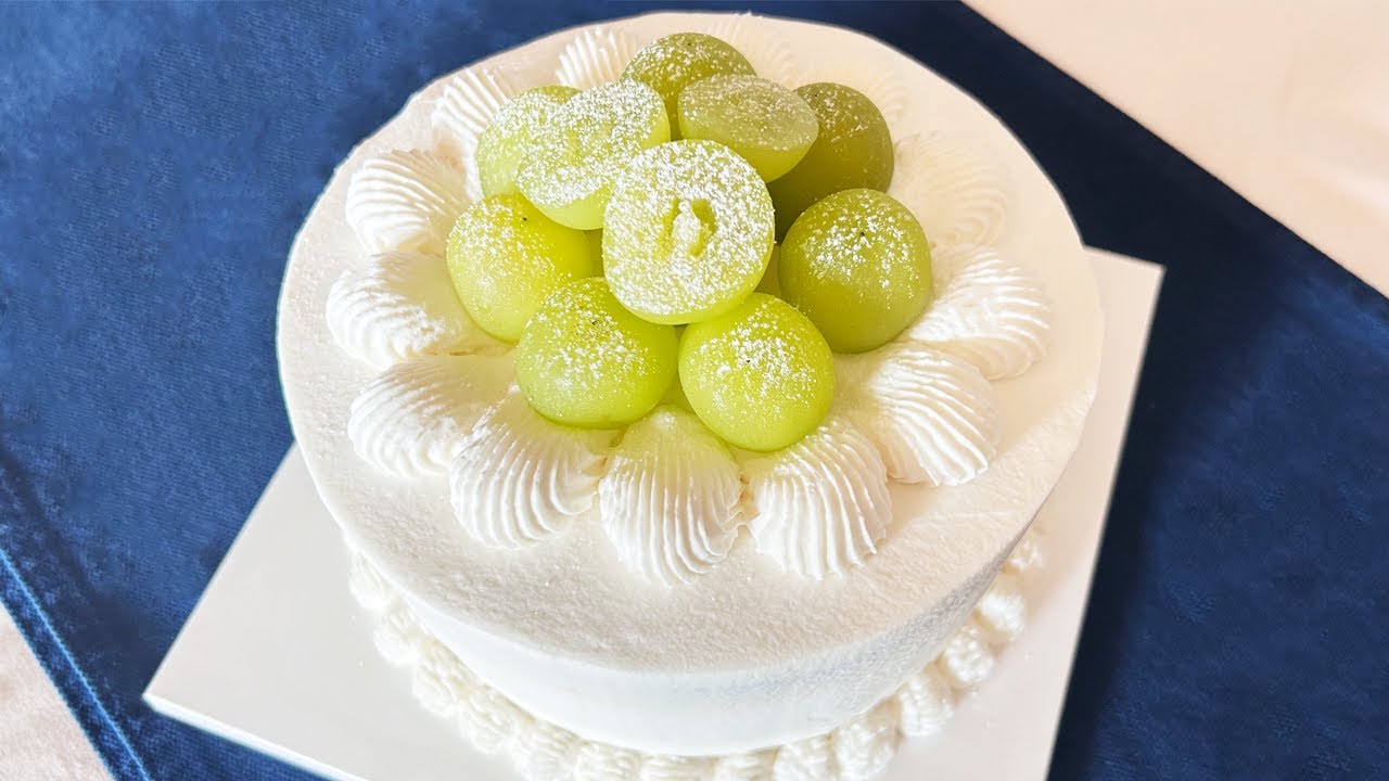 샤인머스켓 들어가기전 꼭 먹어봐야 할 🍇샤인머스켓 케이크 만들기| Shine Muscat Cake 