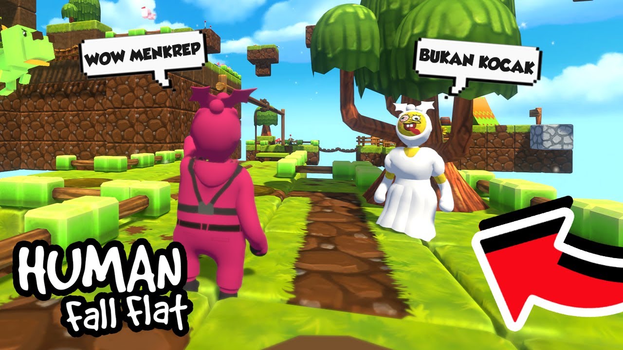 DUO LETOY MASUK KE DUNIA MINECRAFT PALING REALISTIS DI HUMAN FALL FLAT!!!