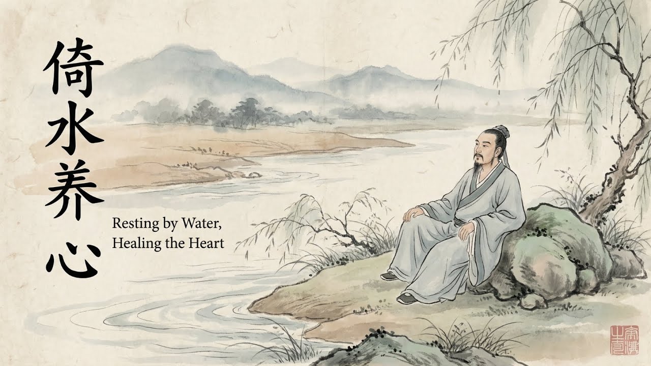 冥想療癒中國風音樂《倚水养心》(Resting by Water, Healing the Heart)｜2小時禪意音樂｜無鼓點｜Guzheng & Dizi｜Chinese Zen Music