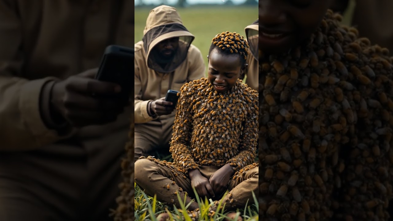 Million of bees are fully covered the Jungle Boy Rescue Team save the Jungle Boy life 