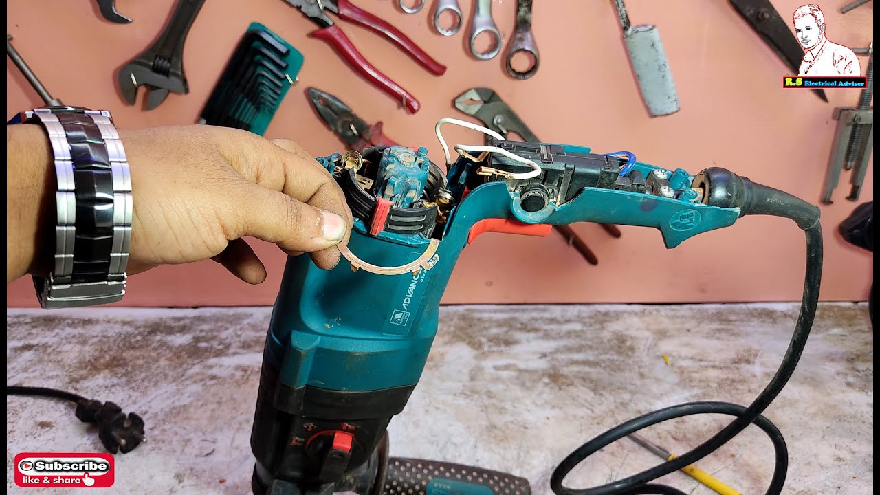26 mm hammer drill machine repair full bangla video part 2 (Raju Sikder)